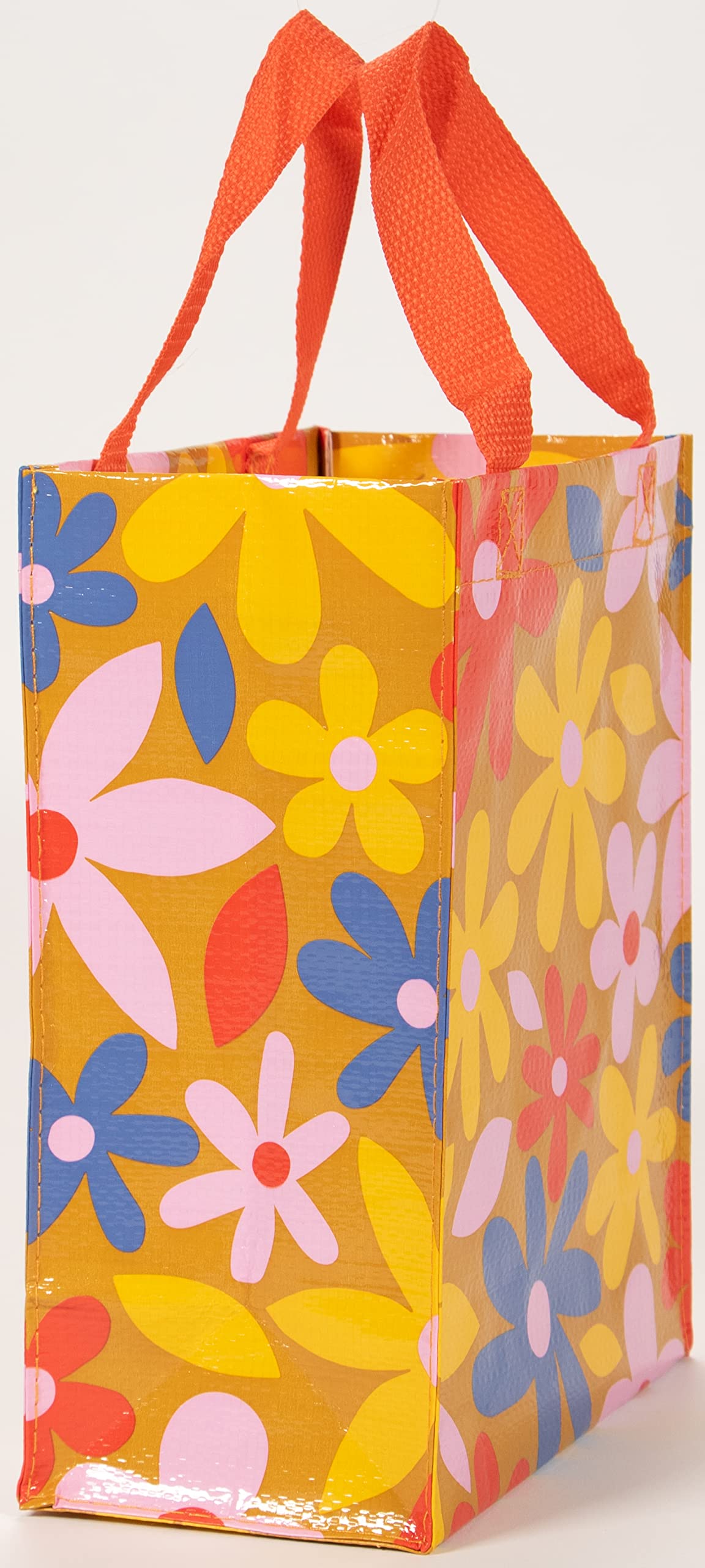 Blue Q Handy Tote - Reusable lunch sack, gift bag, sturdy, easy-to-clean, 95% recycled, 10" x 8.5" x 4.5". - Image 3