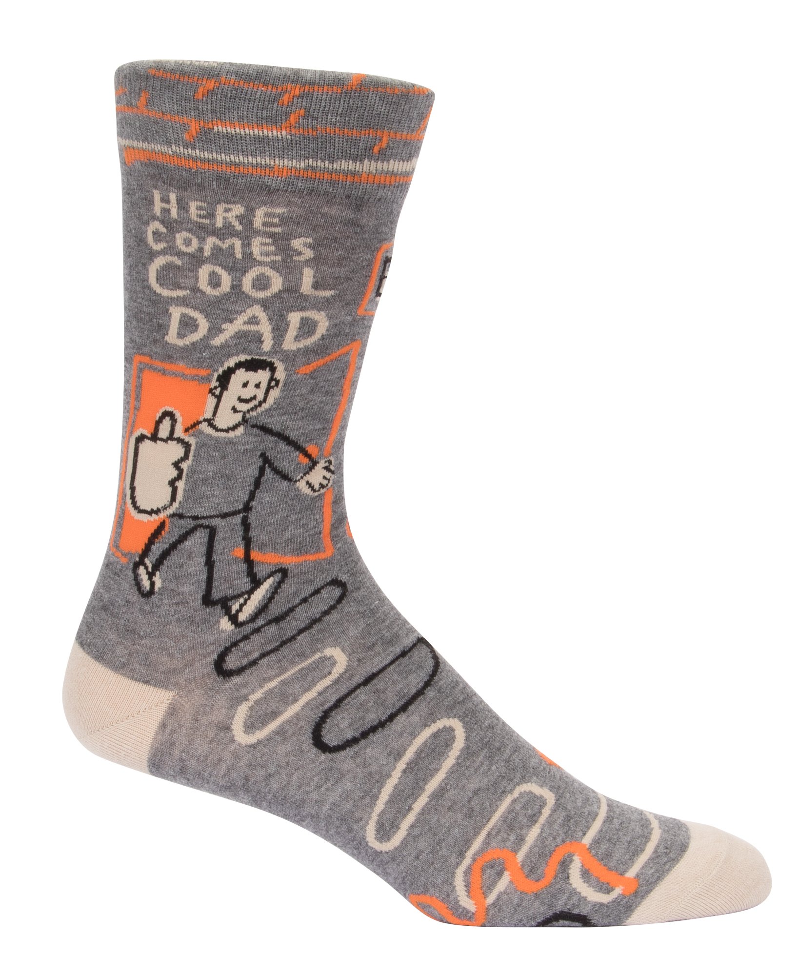 Blue Q Men’s Crew Socks – Funny Novelty Crazy Gift for Dads, Husbands & Guys, Cool Funky Unique Design - Fits Shoe Size 7–12 - Image 4