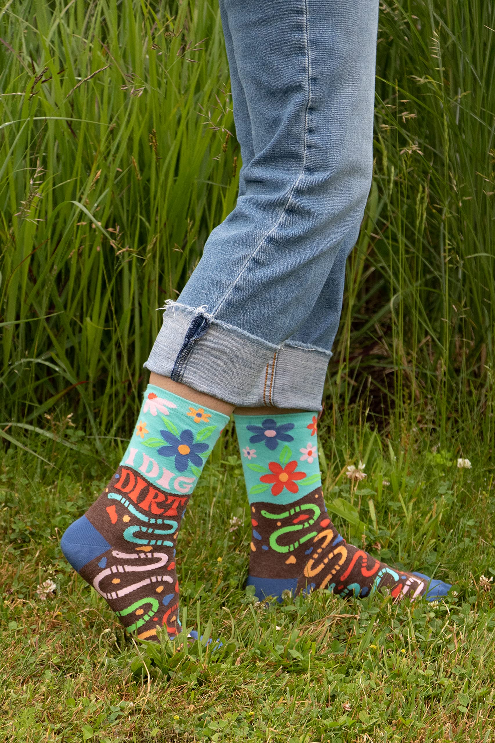 Blue Q Women's Funny Novelty Crazy Crew Socks with Sayings - Image 3